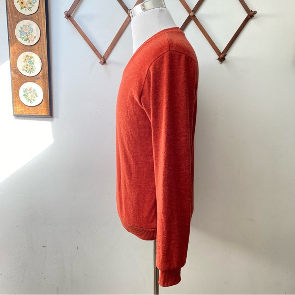 Terrycloth Burnt Orange Sweater - Picture 6 of 12